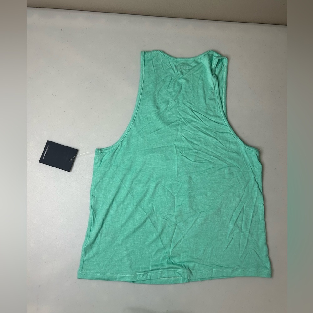 3/$30 BB Birdiebee Green Classic Logo Tank Top Pullover Shirt Size XS NWT - Picture 3 of 3